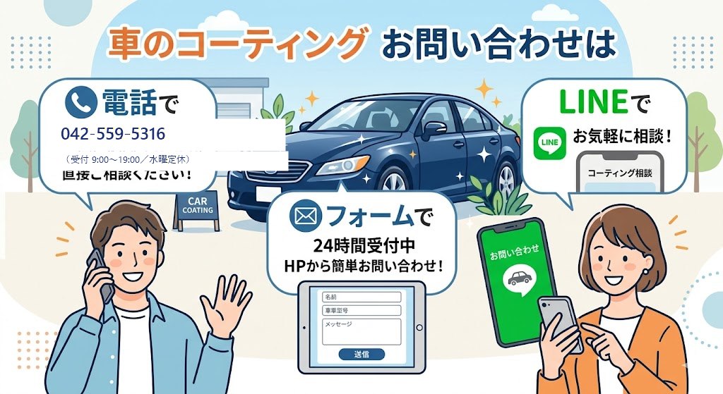 施工の流れ01 お問い合わせ｜電話042-559-5316・フォーム・LINE