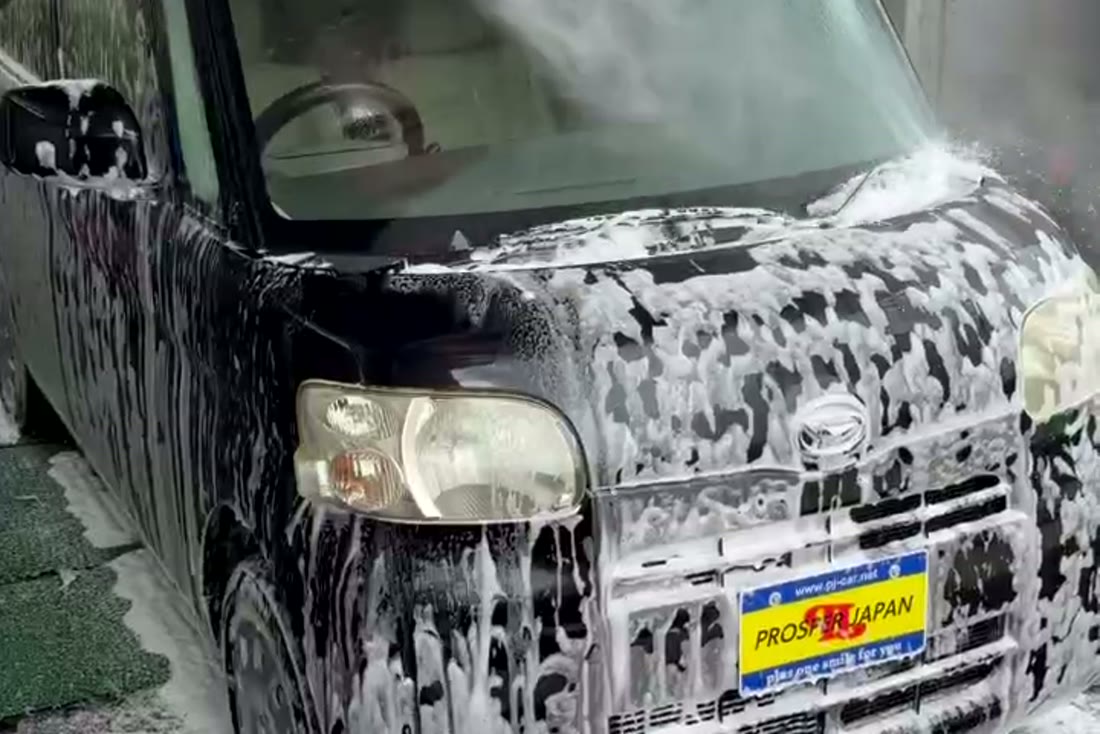 タント 施工|泡を洗い流す・すすぎ